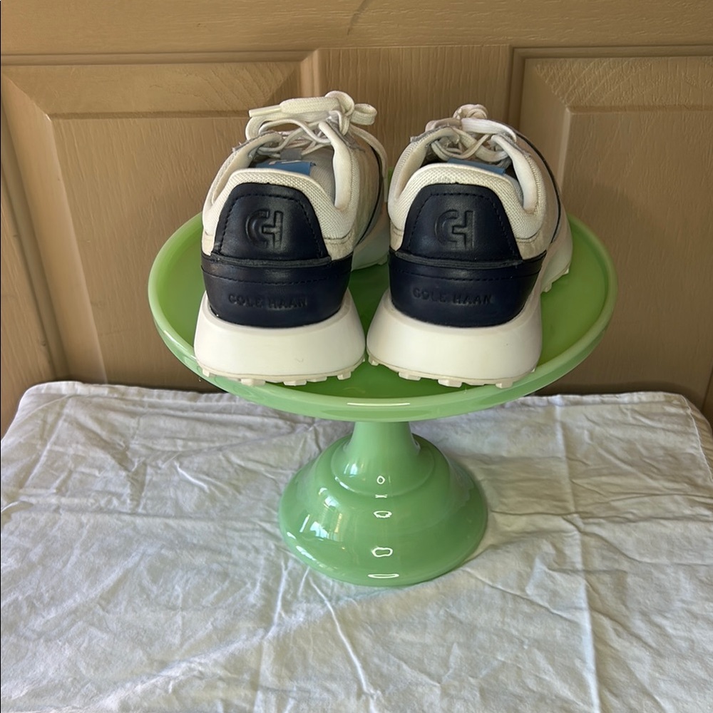 Cole Haan White and Blue Sneakers Modern Athletic Style - Picture 4 of 6